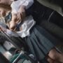 満員バスで巨乳デカ乳輪JKを痴漢する変質者